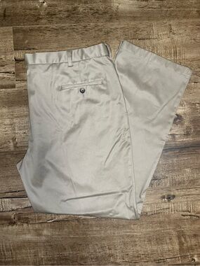 Haggar Men's Dress Pants - Beige/Tan